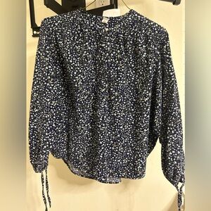 Long sleeve floral blouse